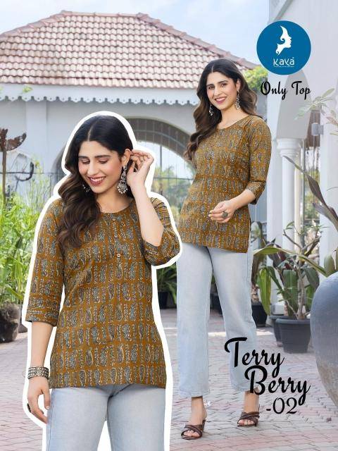 Kaya terry berry Kurti wholesale online in Gujarat